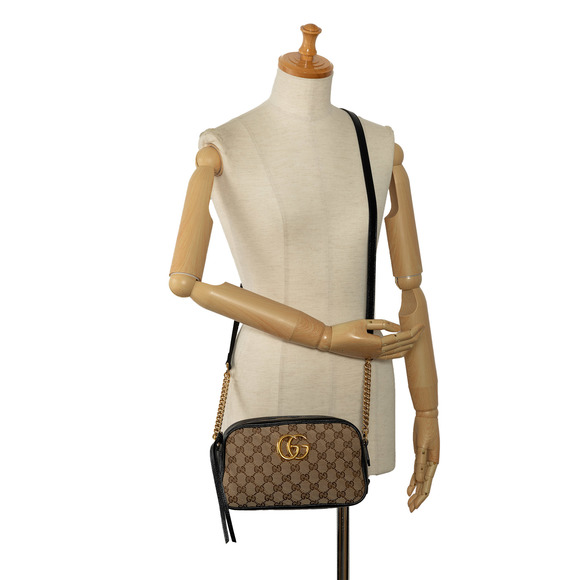 GUCCI Small GG Canvas Marmont Matelasse Camera Bag - Picture 12 of 12